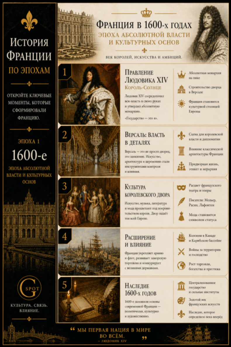 France in the 1600s — The Age of Absolute Power and Cultural Foundations